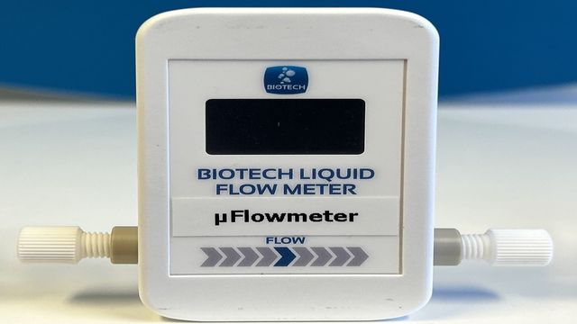 The biotech liquid flow meter. 